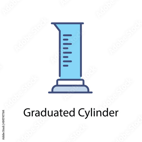 Graduated Cylinder vector icon