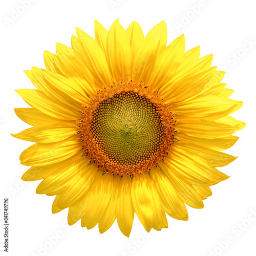sunflower isolated on white background