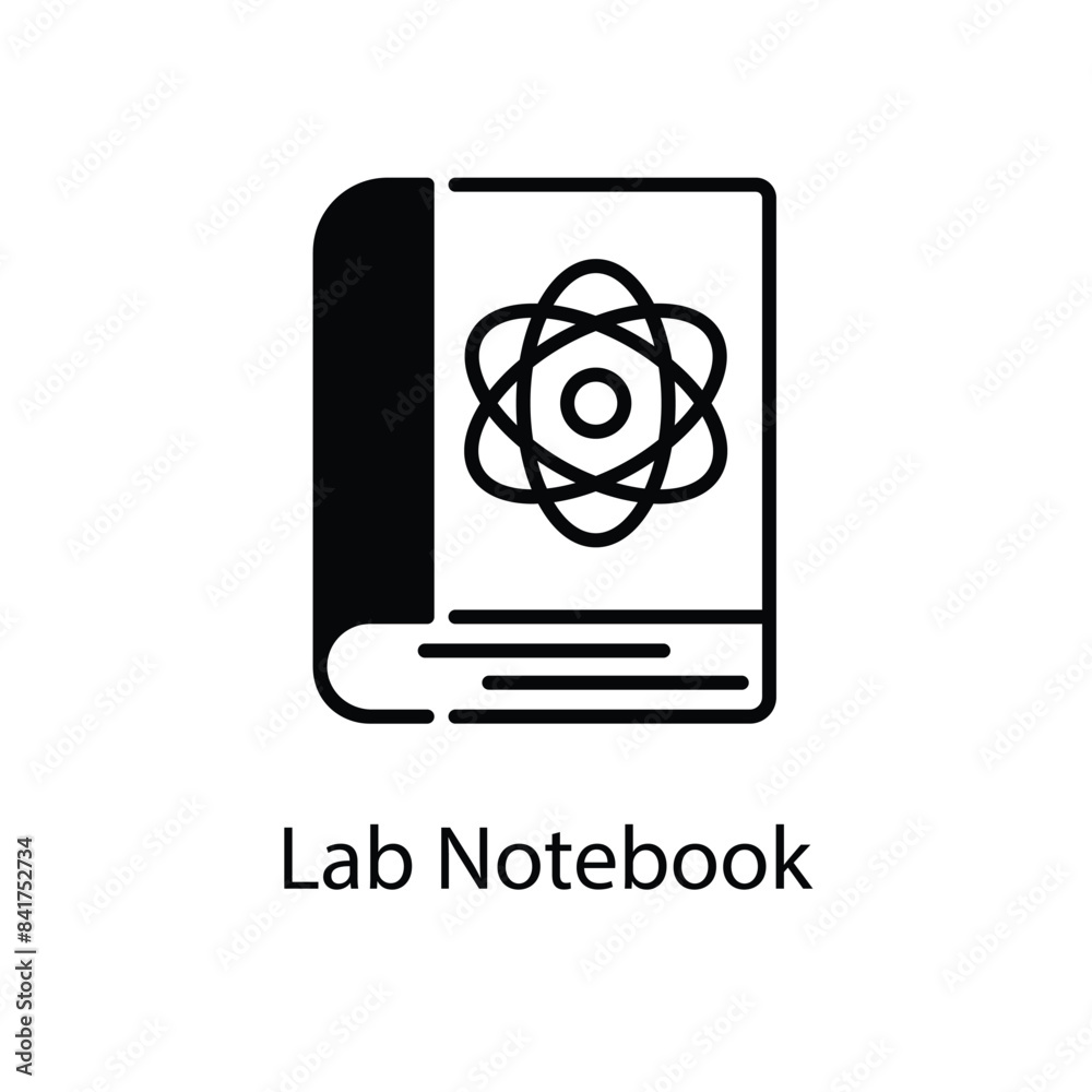 Lab Notebook vector icon Lab Notebook vector icon