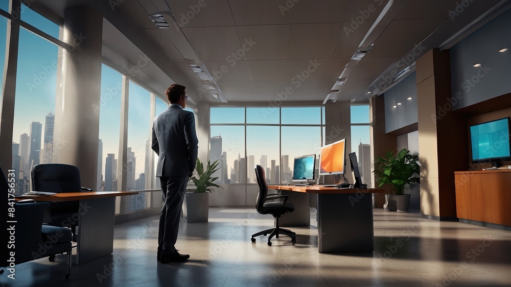 Office Worker Character, Cute 3D Business Office Worker Character Clipart, 3D Animation Cartoon Style Office Worker Character, Cute 3D Business Office Worker Character Clipart, 3D Animation Cartoon Style