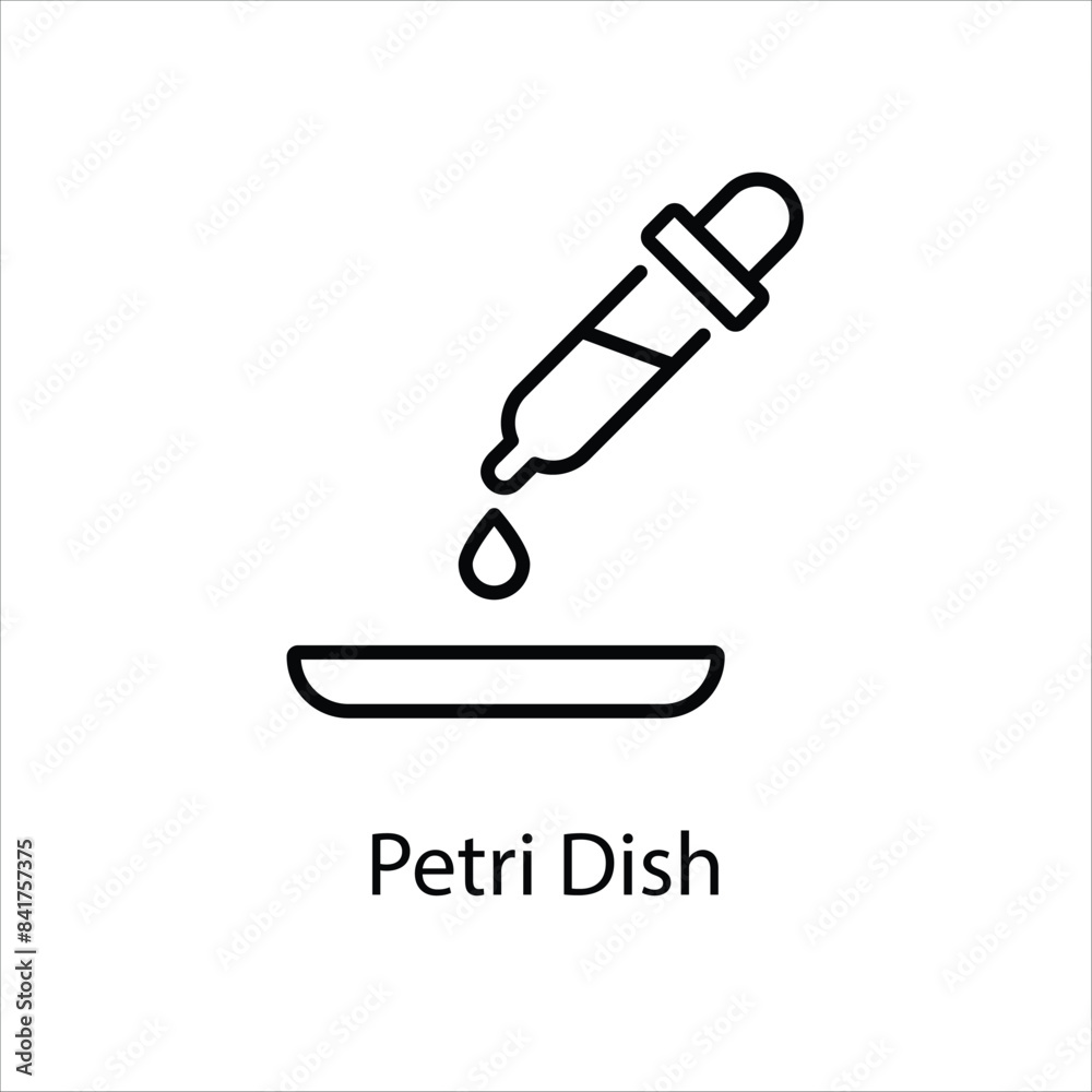 Petri Dish vector icon Petri Dish vector icon