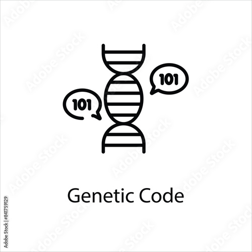 Genetic Code vector icon