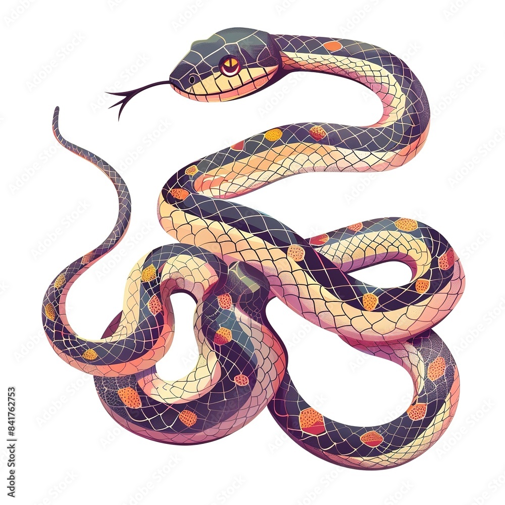 Obraz premium Snakes cartoon Casual Chic