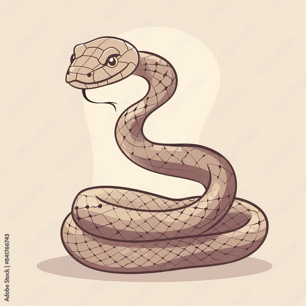 Fototapeta premium Snakes Minimalist