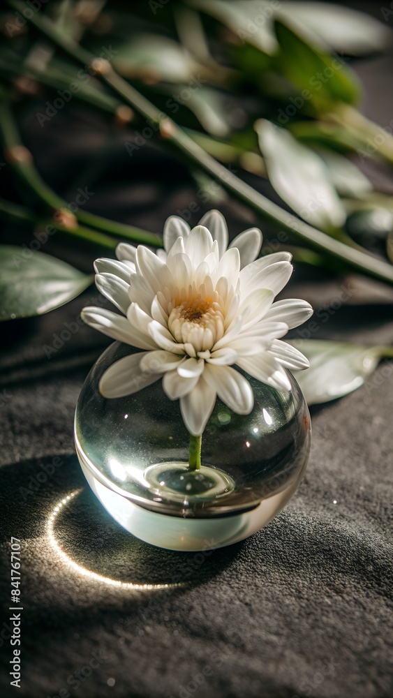 white flower in a glass white flower in a glass