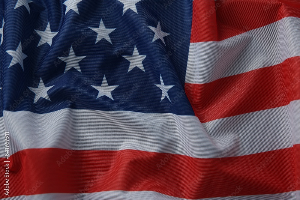 Flag of USA as background, top view Flag of USA as background, top view