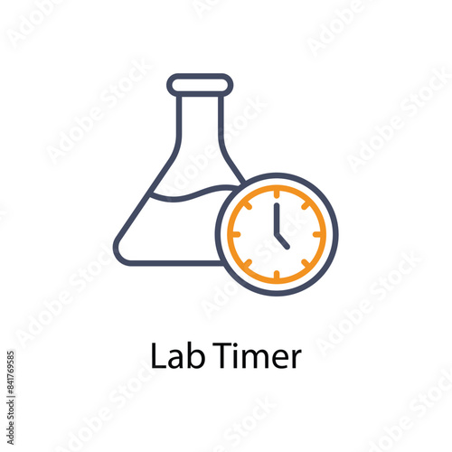 Lab Timer vector icon