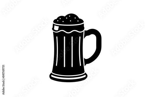 bier Krug silhouette vector illustration
