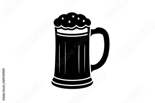 bier Krug silhouette vector illustration