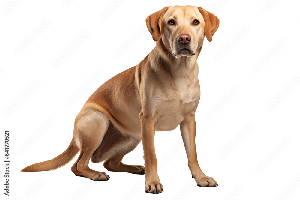 Adult dog isolated on transparent background png cutouts. Images for graphic designers. Image for flyers. Veterinarian.