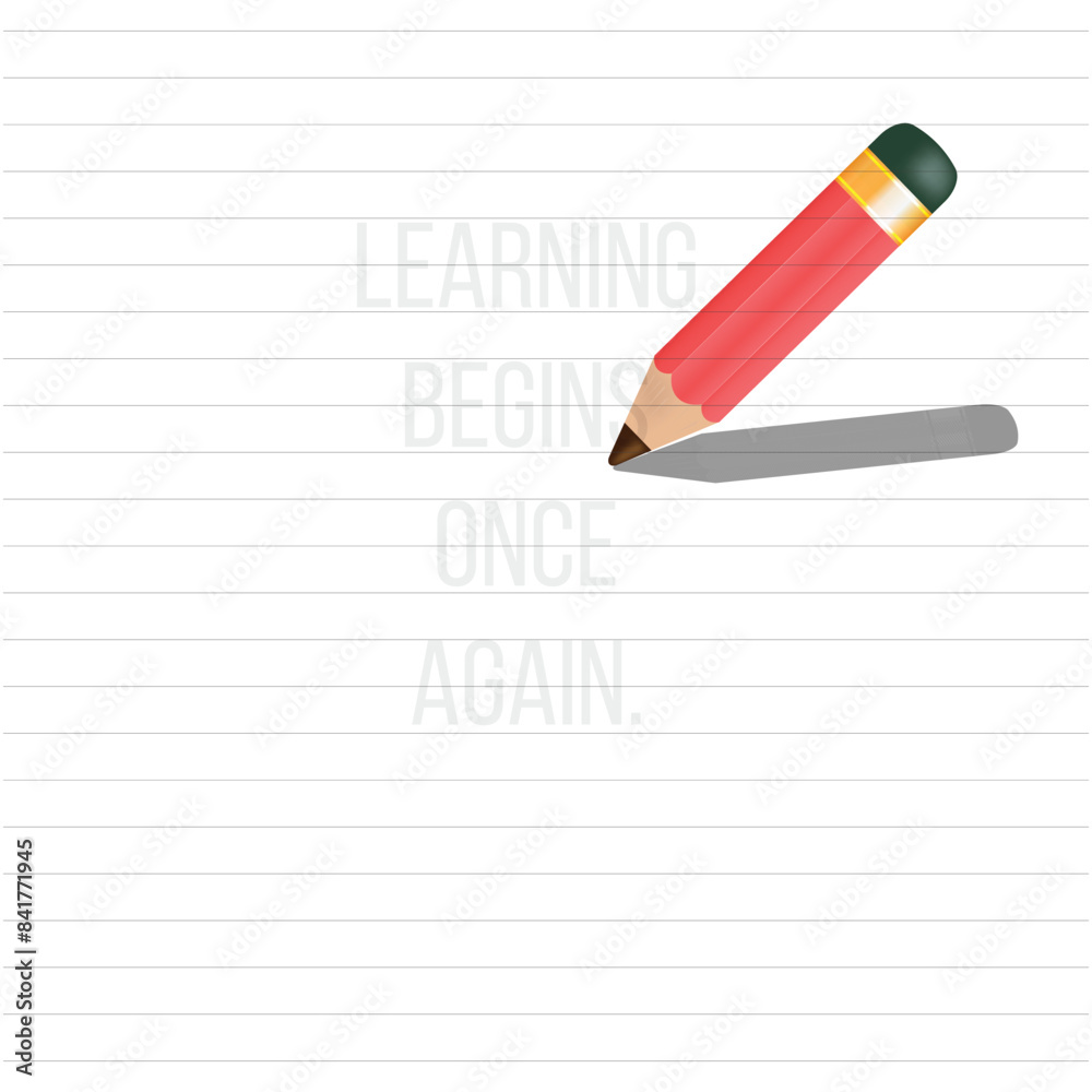 Back school retro banner. Back to school. Education concept, pencil and a notebook, vector illustration. Back school retro banner. Back to school. Education concept, pencil and a notebook, vector illustration.