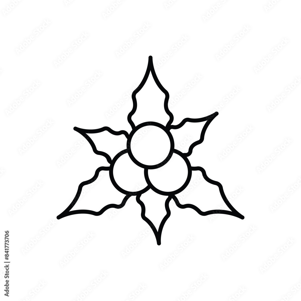 Mistletoe vector icon