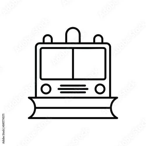 Snowplow vector icon