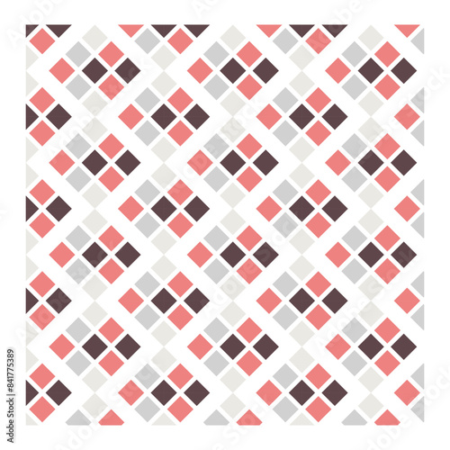 Geometrical pattern design on white background vector artwork