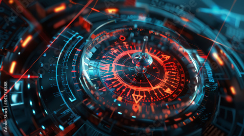 Wallpaper Mural digital compass, strategic explorer for business concept Torontodigital.ca