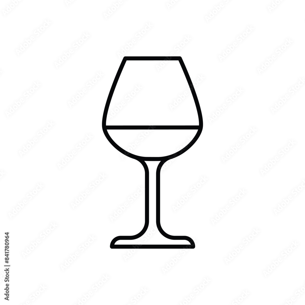 Wine Glass vector icon Wine Glass vector icon