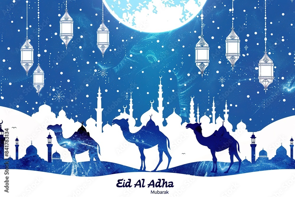 Wishing you a blessed Eid al-Adha celebration with family and friends, Celebrating Eid al-Adha with prayers, feasts, and joyous gatherings, Happy Eid al-Adha! Generative AI Wishing you a blessed Eid al-Adha celebration with family and friends, Celebrating Eid al-Adha with prayers, feasts, and joyous gatherings, Happy Eid al-Adha! Generative AI