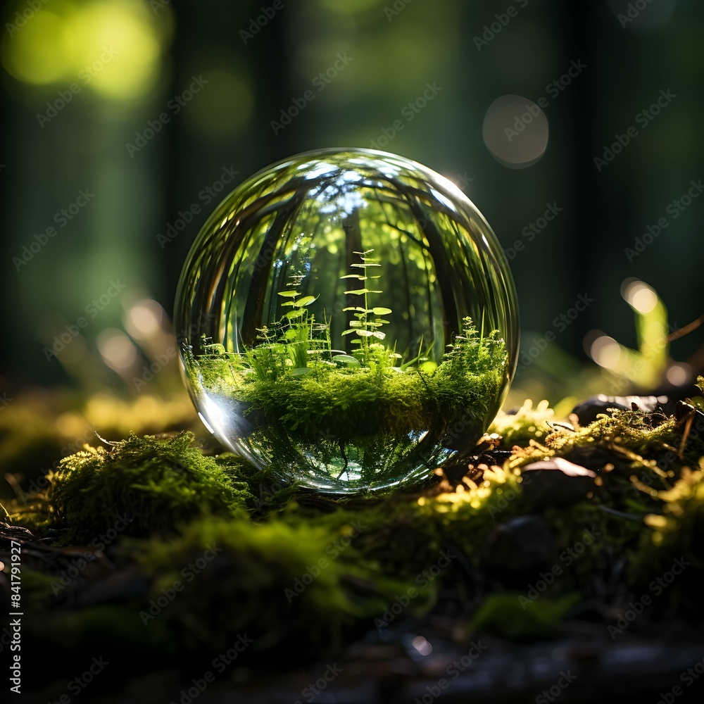 glass ball in the garden glass ball in the garden
