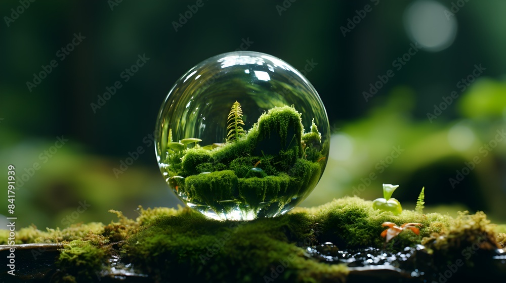 glass ball in the garden glass ball in the garden