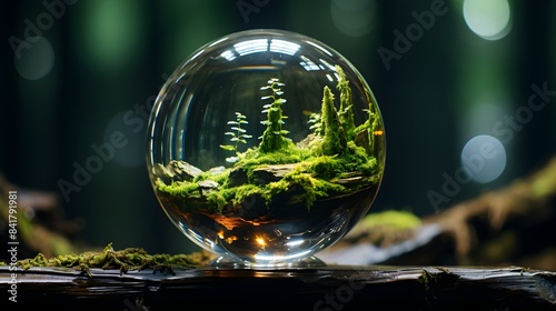 Wallpaper Mural glass ball in the garden Torontodigital.ca