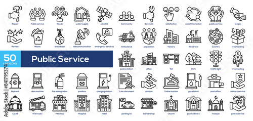 Public Service Icon Collection