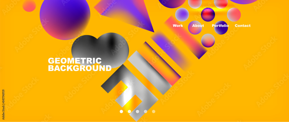 Various colorful geometric shapes abstract web template with gradients and light blur effects. Vector Illustration For Wallpaper, Banner, Background, Card, Book Illustration, landing page Various colorful geometric shapes abstract web template with gradients and light blur effects. Vector Illustration For Wallpaper, Banner, Background, Card, Book Illustration, landing page