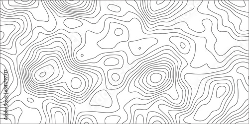 Topographic map background with geographic grid for hiking and mountain sport. wave Line topography map contour background .White topology mountain relf.