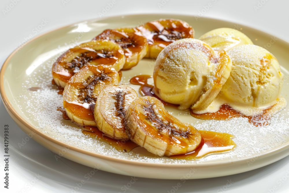 Elegant Bananas Foster with a touch of orange liqueur Elegant Bananas Foster with a touch of orange liqueur