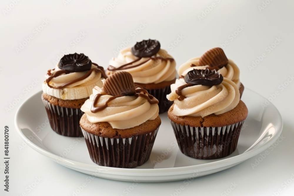 Decadent Nutella-Filled Banana Cupcakes with Peanut Butter Frosting Decadent Nutella-Filled Banana Cupcakes with Peanut Butter Frosting