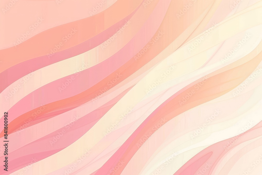 Soft pink and yellow abstract background with a swirling, flowing design, perfect for adding a touch of elegance and movement to design projects Soft pink and yellow abstract background with a swirling, flowing design, perfect for adding a touch of elegance and movement to design projects