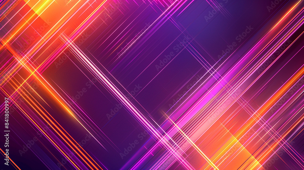 Orange and Purple glowing abstract geometric lines. PowerPoint and Business background. Orange and Purple glowing abstract geometric lines. PowerPoint and Business background.