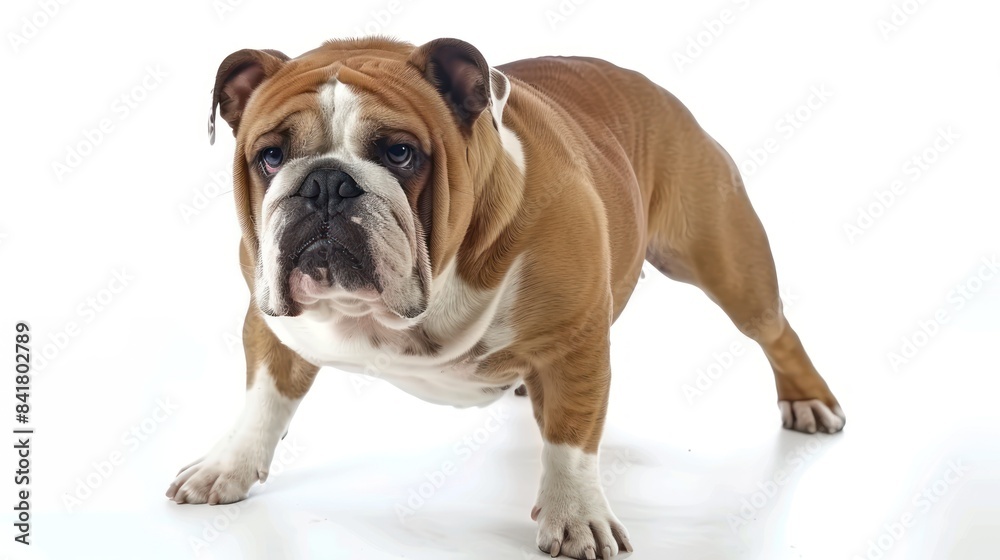 English Bulldog full body clearly photo on white background , English Bulldog full body clearly photo on white background ,