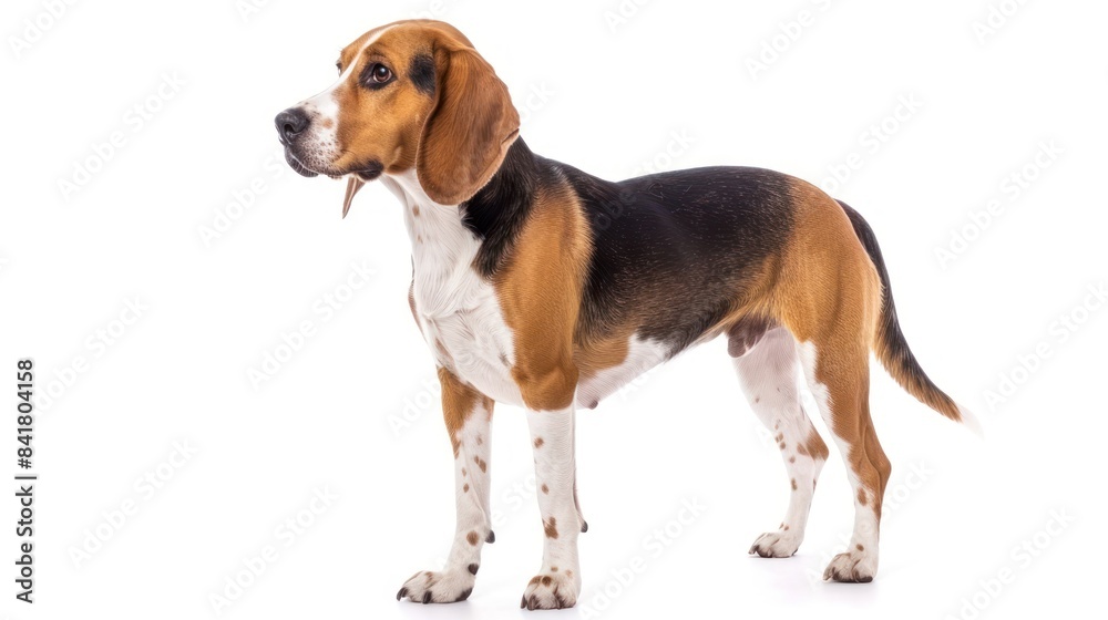 English Foxhound full body clearly photo on white background , English Foxhound full body clearly photo on white background ,