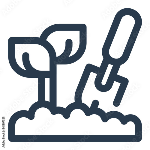 Modern Farming Methods Vector Icon Illustration