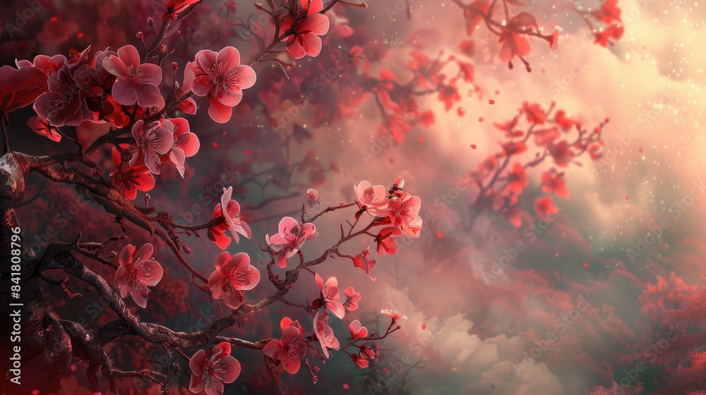 A Lovely Pink and Red Blossom Appears Stunning A Lovely Pink and Red Blossom Appears Stunning
