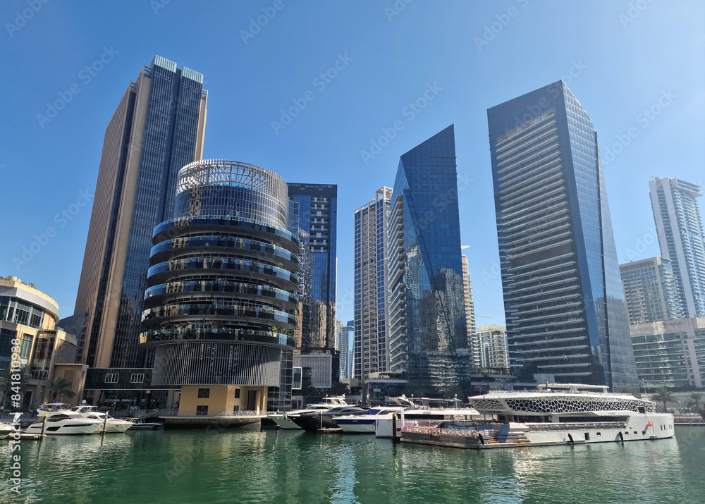 Obraz premium wonderful views of the Marina district in Dubai