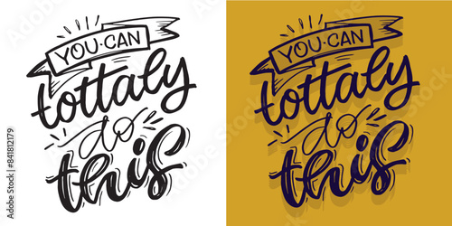 Cute hand drawn doodle lettering quote. Lettering for t-shirt design, mug print, bag print, clothes fashion. 100% hand drawn vector image.