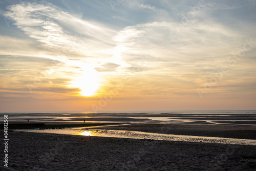 sunset on the beach