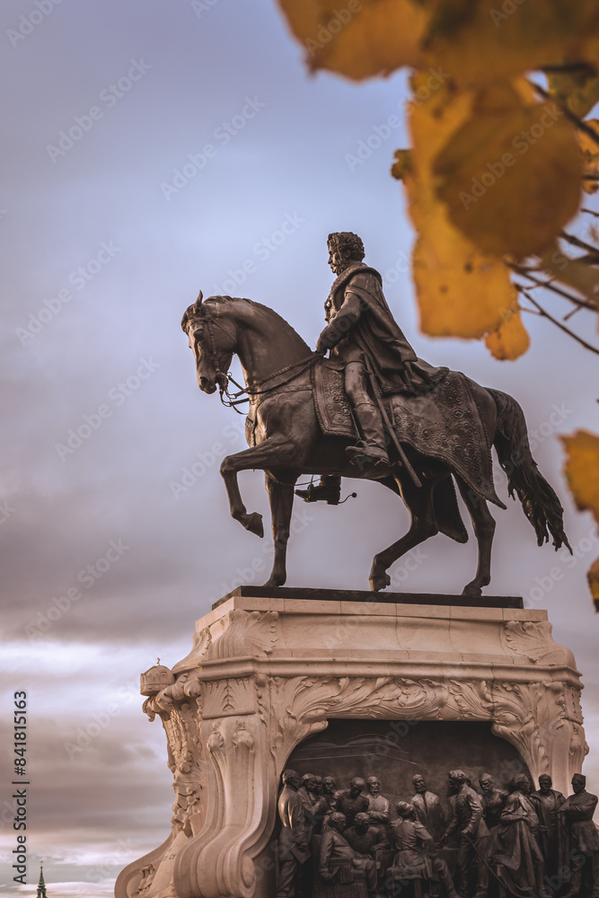 Obraz premium Statue of Count Gyula Andrássy
