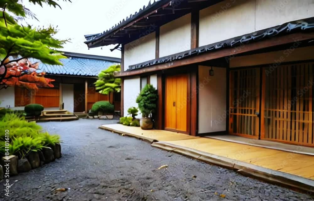 traditional chinese house.Seamless 4k time lapse virtual video animation background traditional chinese house.Seamless 4k time lapse virtual video animation background