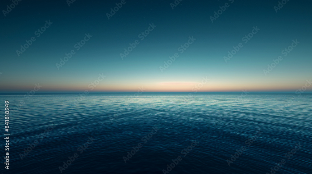 open space with a gradient of deep blue to lighter blue, creating an atmospheric effect. The horizon is marked by a subtle, soft glow, possibly indicating a distant light source or the onset of dusk open space with a gradient of deep blue to lighter blue, creating an atmospheric effect. The horizon is marked by a subtle, soft glow, possibly indicating a distant light source or the onset of dusk