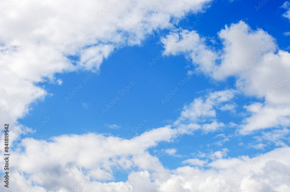 Fototapeta premium White clouds in blue sky