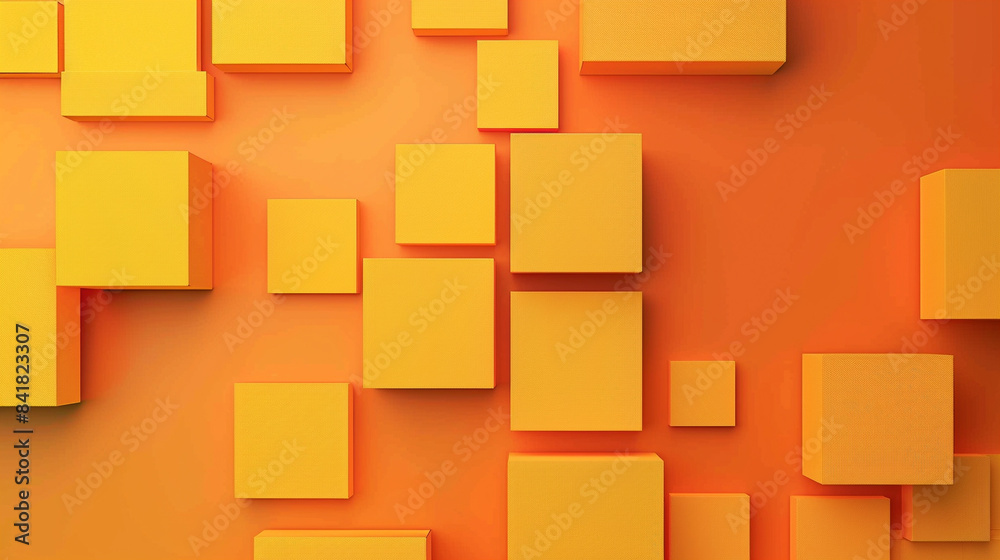 Orange and Mustard square shape background presentation design Orange and Mustard square shape background presentation design