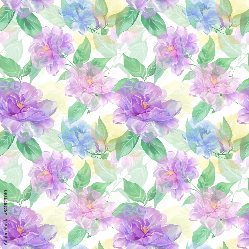 Obraz premium Floral variety color, form natural, seamless fabric pattern.