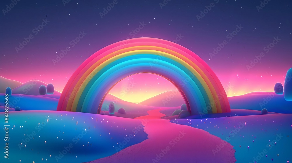 dreamland magic rainbow wallpaper flat design front view enchanting animation vivid dreamland magic rainbow wallpaper flat design front view enchanting animation vivid