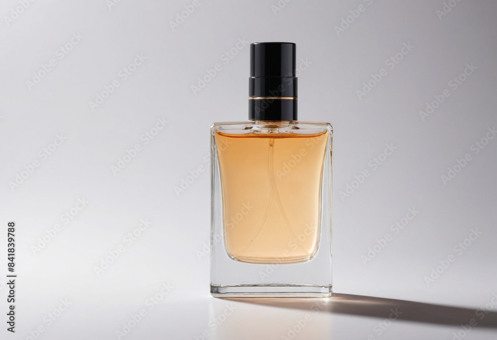 There is a perfume, cosmetic magazine style, studio lighting, hyper realistic, ultra-fine quality, isolated on a white background in editorial photography There is a perfume, cosmetic magazine style, studio lighting, hyper realistic, ultra-fine quality, isolated on a white background in editorial photography