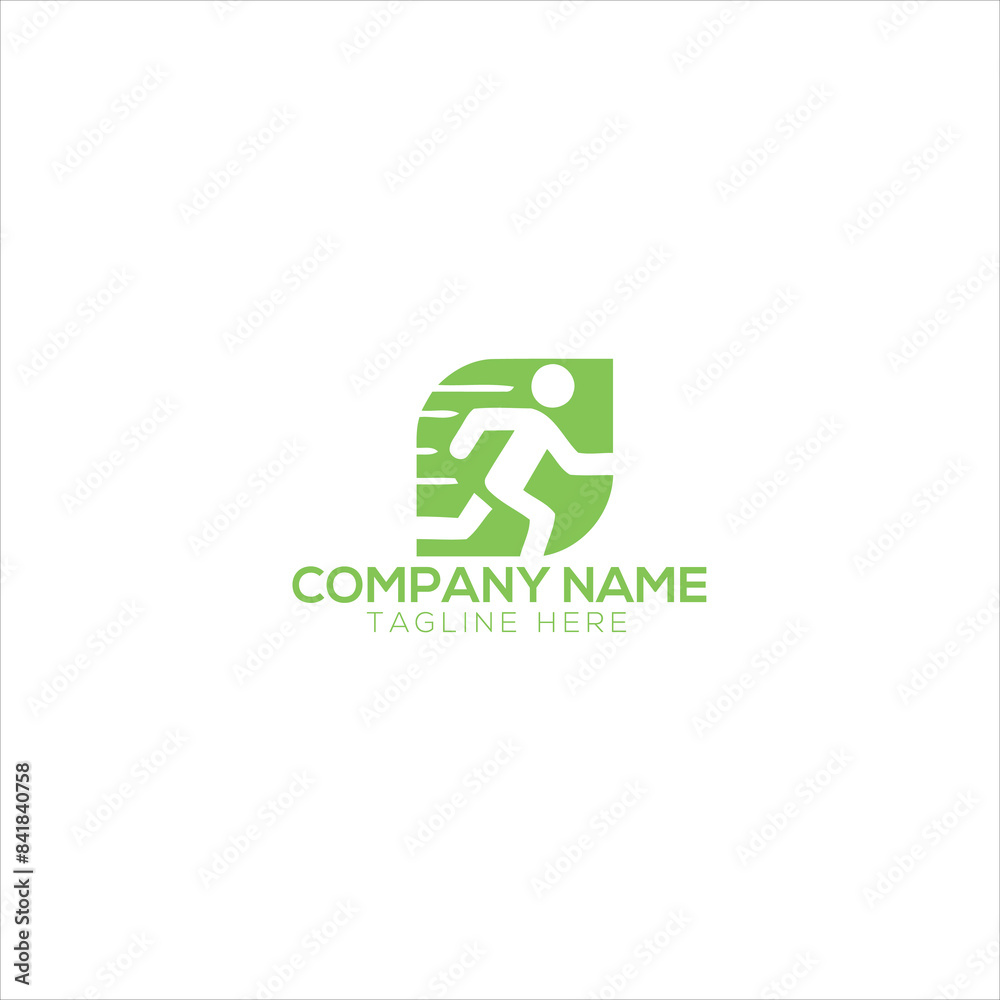 Natural fitness healthy people logo design
Natural fitness healthy people logo design
