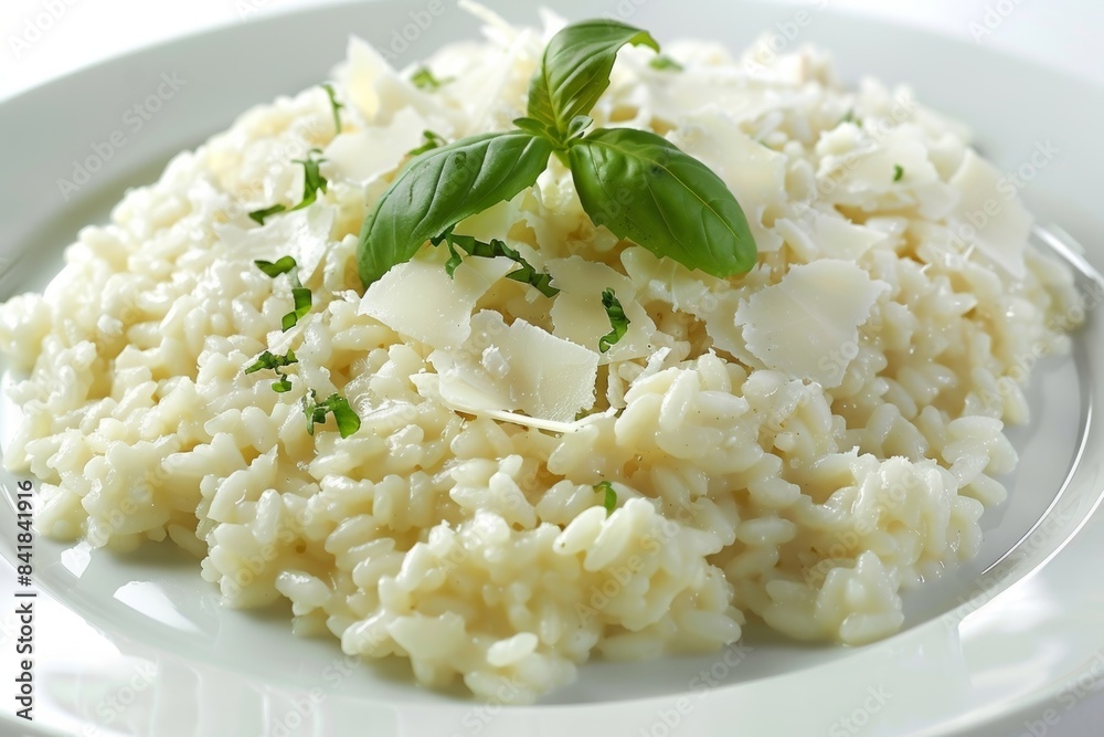 Creamy and Flavorful Basic Risotto with Arborio Rice and White Wine Creamy and Flavorful Basic Risotto with Arborio Rice and White Wine