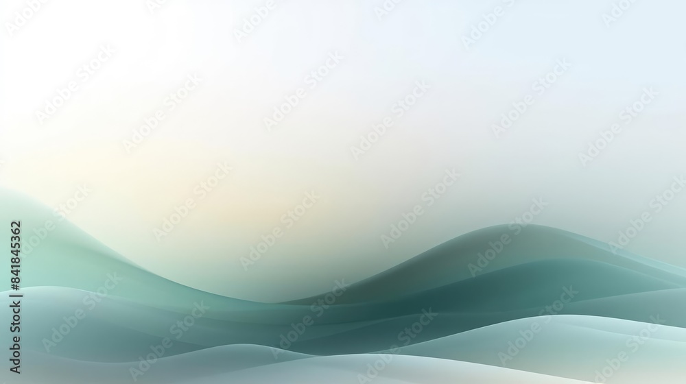 Naklejka premium Gentle Waves Flow Gracefully With Abstract Background