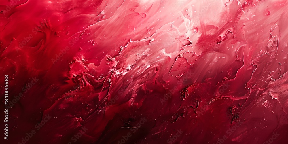 a red and white painting with paint strokes a red and white painting with paint strokes
